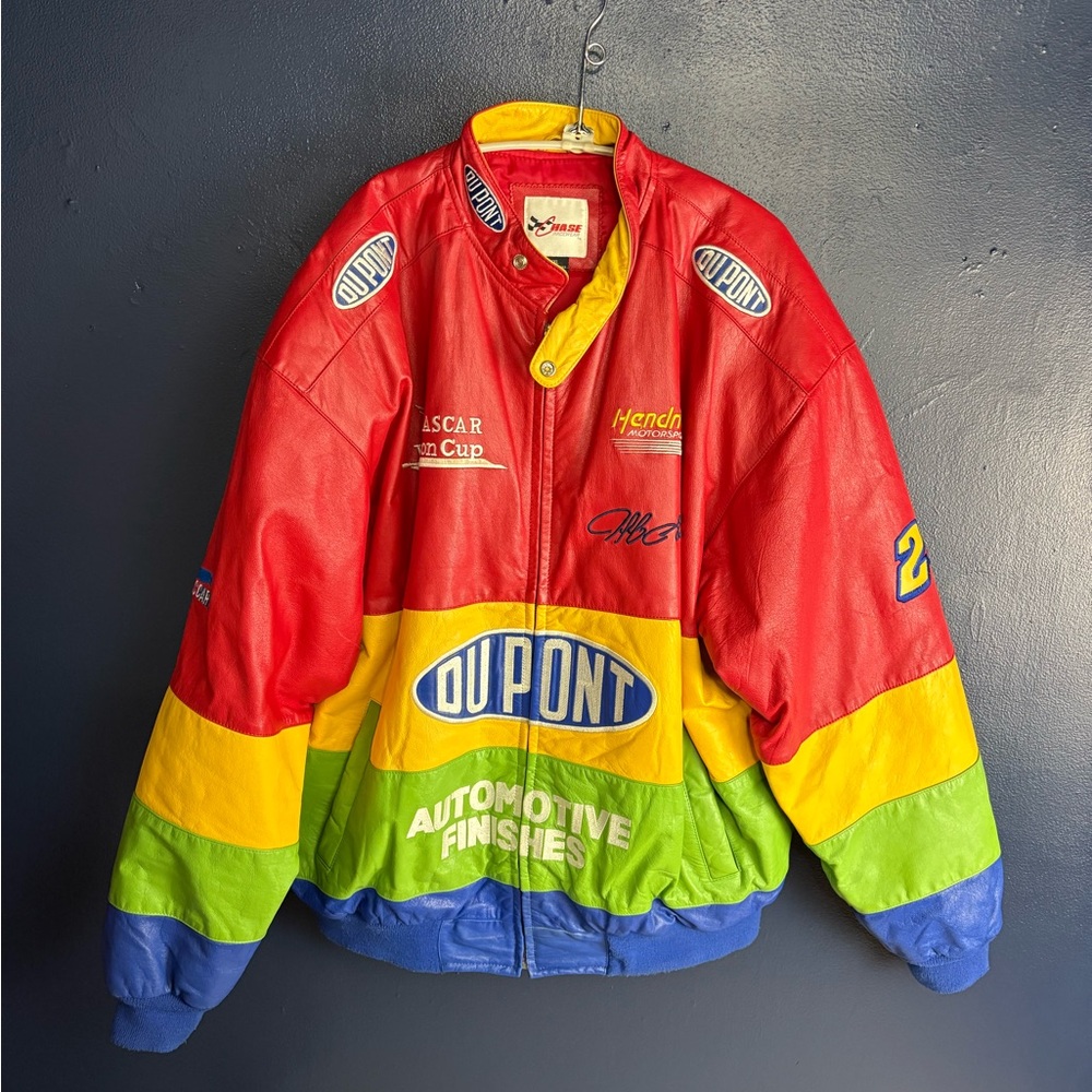 Chase Racewear Jeff Gordon NASCAR Leather Jacket Size XXL